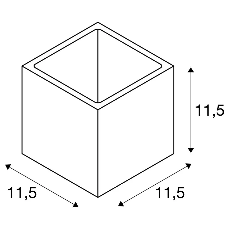 PLASTRA, applique intérieure, cube, blanc, G9/QT14, 42W max, plâtre
