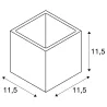 PLASTRA, applique intérieure, cube, blanc, G9/QT14, 42W max, plâtre