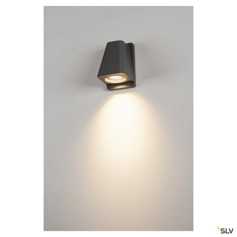 WALLYX, applique extérieure, anthracite, GU10/QPAR51, 50W max, IP44