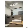 GLENOS 60, luminaire de miroir profilé, noir, SMD LED, 12,6W, 3000K