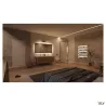 GLENOS 60, luminaire de miroir profilé, noir, SMD LED, 12,6W, 3000K