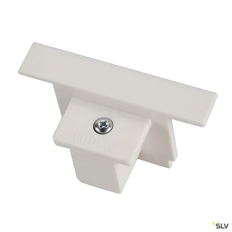 EUTRAC®, embout, intérieur, pour rail 3 allumages encastrable, blanc