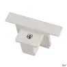 EUTRAC®, embout, intérieur, pour rail 3 allumages encastrable, blanc