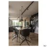 PHELIA 25, suspension intérieure, Ø 27,5 cm, noir/doré, E27, 23W max