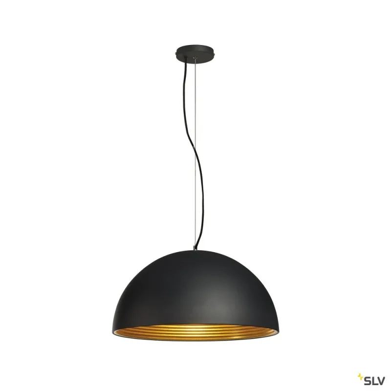 FORCHINI M 50, suspension intérieure, Ø 50 cm, noir/or, E27, 40W max