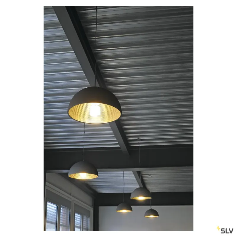 FORCHINI M 50, suspension intérieure, Ø 50 cm, noir/or, E27, 40W max