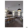 FORCHINI M 50, suspension intérieure, Ø 50 cm, noir/or, E27, 40W max