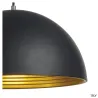 FORCHINI M 40, suspension intérieure, Ø 40 cm, noir/or, E27, 40W max