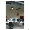 FORCHINI M 40, suspension intérieure, Ø 40 cm, noir/or, E27, 40W max