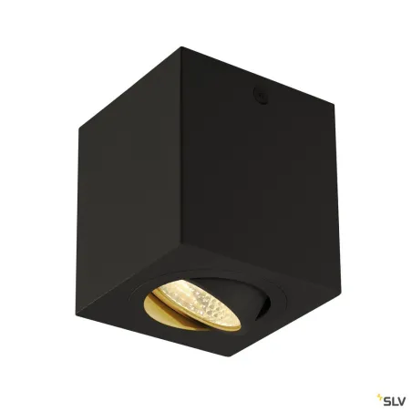 TRILEDO, plafonnier intérieur, simple, carré, noir, LED, 8,1W, 3000K