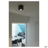 TRILEDO, plafonnier intérieur, simple, carré, noir, LED, 8,1W, 3000K