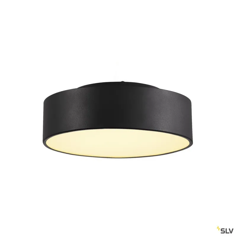MEDO 30, plafonnier intérieur, rond, noir, LED, 16W, 3000K, variable