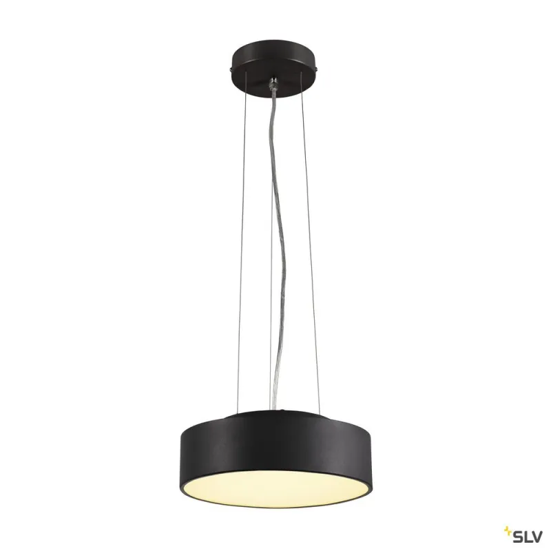 MEDO 30, plafonnier intérieur, rond, noir, LED, 16W, 3000K, variable
