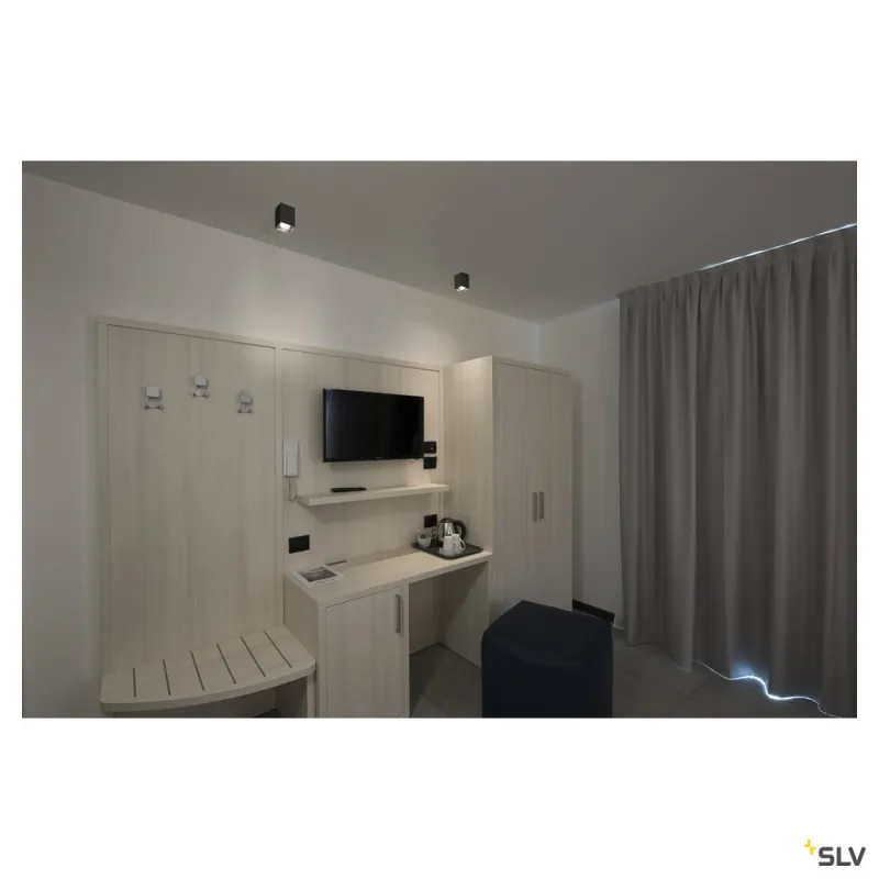 ALTRA DICE, plafonnier intérieur, simple, noir, GU10/QPAR51, 35W max