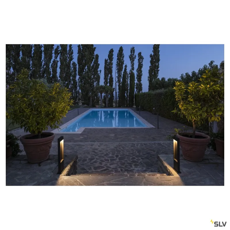 FLATT 65, borne extérieure, anthracite, LED, 9,7W, 3000K/4000K, IP65