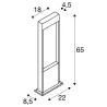 FLATT 65, borne extérieure, anthracite, LED, 9,7W, 3000K/4000K, IP65