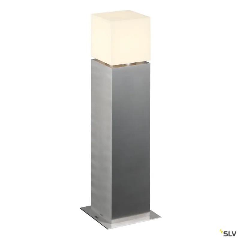 SQUARE POLE 60, borne extérieure, inox, E27, 20W max, IP44, inox 304