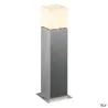 SQUARE POLE 60, borne extérieure, inox, E27, 20W max, IP44, inox 304