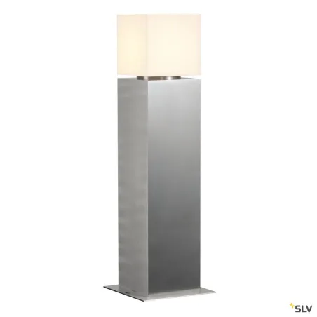 SQUARE POLE 60, borne extérieure, inox, E27, 20W max, IP44, inox 304