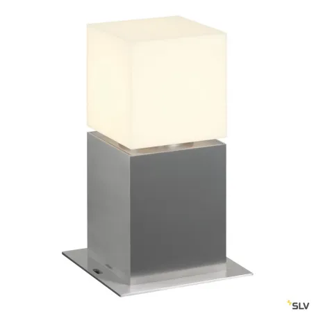 SQUARE POLE 30, borne extérieure, inox, E27, 20W max, IP44, inox 304