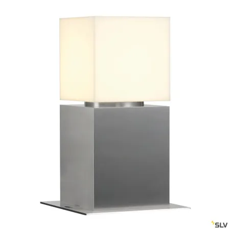 SQUARE POLE 30, borne extérieure, inox, E27, 20W max, IP44, inox 304