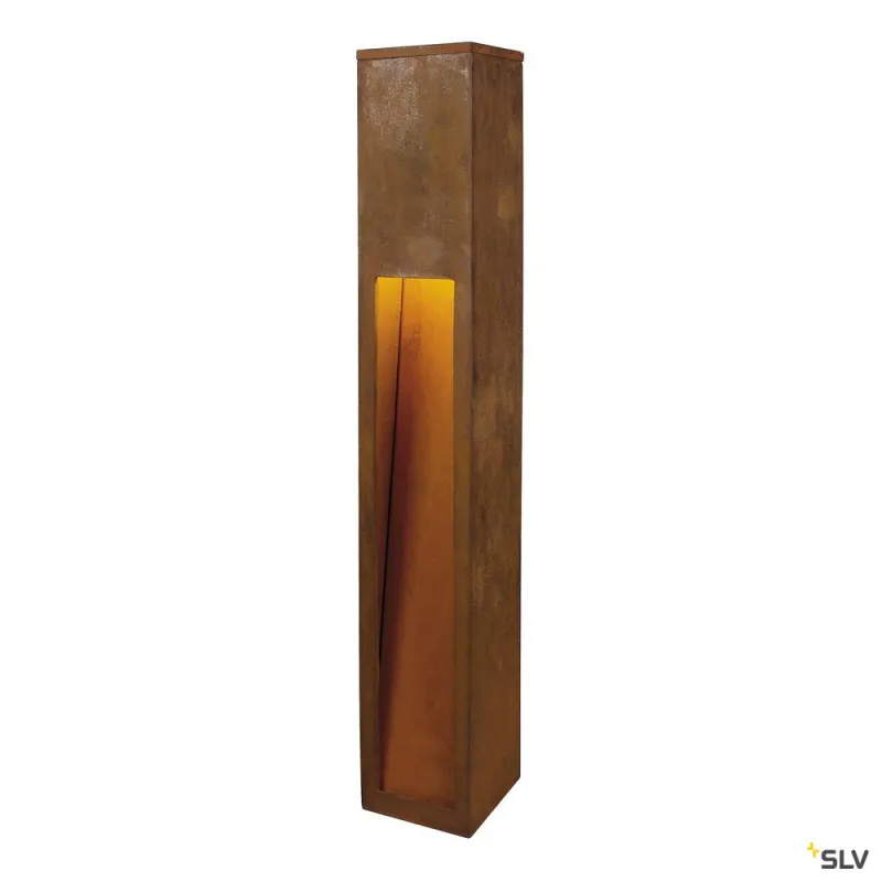 RUSTY® SLOT 80, borne extérieure, fonte rouillée, E27, 11W max, IP44