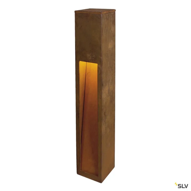 RUSTY® SLOT 80, borne extérieure, fonte rouillée, E27, 11W max, IP44