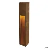 RUSTY® SLOT 80, borne extérieure, fonte rouillée, E27, 11W max, IP44