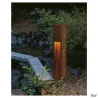RUSTY® SLOT 80, borne extérieure, fonte rouillée, E27, 11W max, IP44