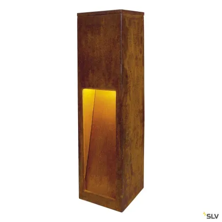 RUSTY® SLOT 50, borne extérieure, fonte rouillée, E27, 11W max, IP44
