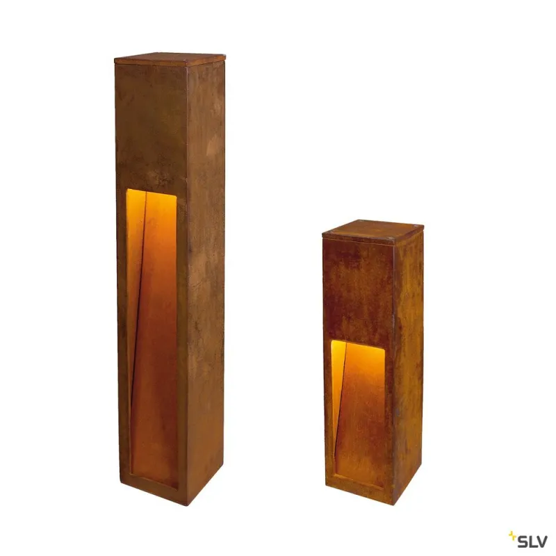 RUSTY® SLOT 50, borne extérieure, fonte rouillée, E27, 11W max, IP44