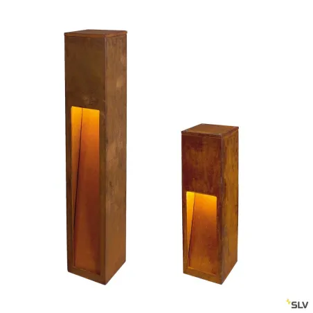RUSTY® SLOT 50, borne extérieure, fonte rouillée, E27, 11W max, IP44