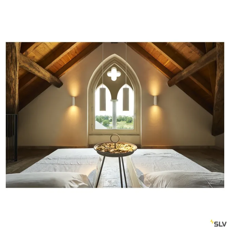 PLASTRA, applique intérieure, blanc, GU10/QPAR51, 2x 35W max, plâtre