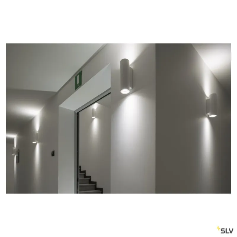 PLASTRA, applique intérieure, blanc, GU10/QPAR51, 2x 35W max, plâtre