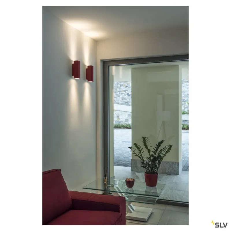 PLASTRA, applique intérieure, blanc, GU10/QPAR51, 2x 35W max, plâtre