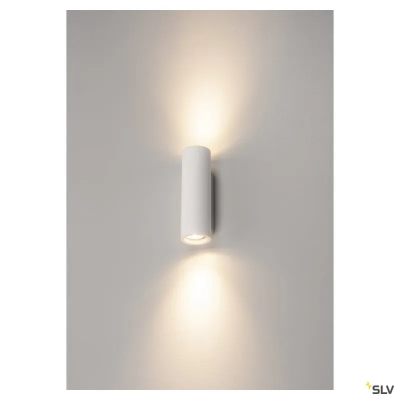 PLASTRA, applique intérieure, blanc, GU10/QPAR51, 2x 35W max, plâtre