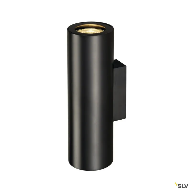 ENOLA B, applique intérieure, noir, GU10/QPAR51, 2x 50W max, up/down