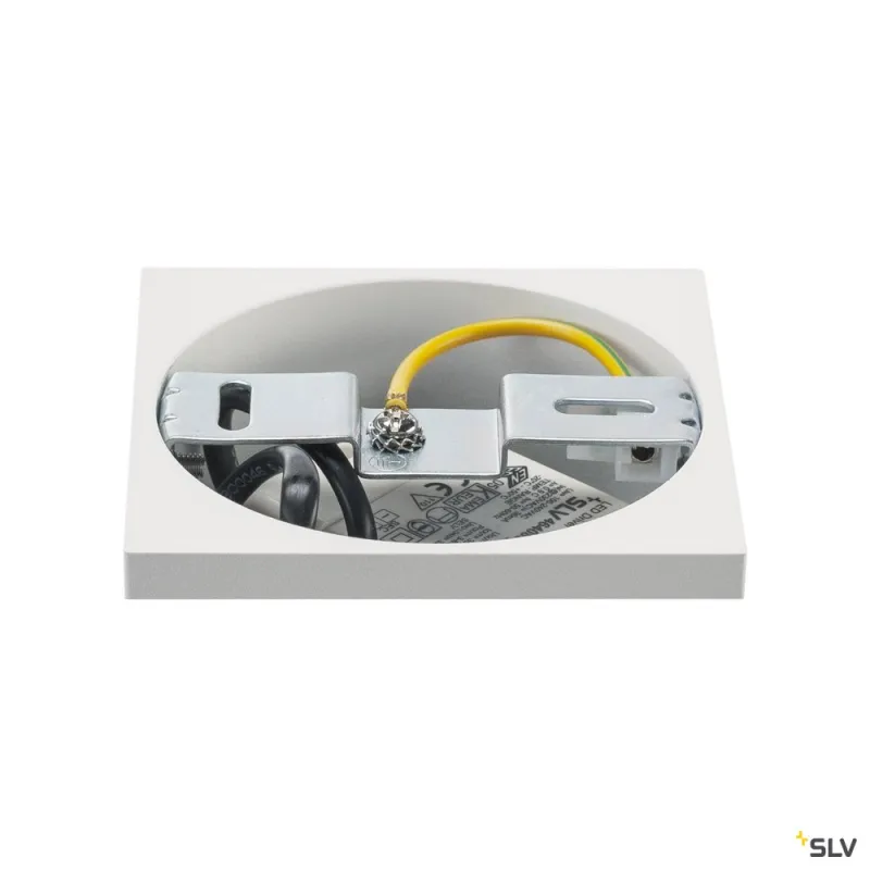 TRILEDO, plafonnier intérieur, simple, carré, blanc, LED, 8,1W, 3000K