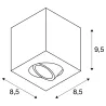 TRILEDO, plafonnier intérieur, simple, carré, blanc, LED, 8,1W, 3000K