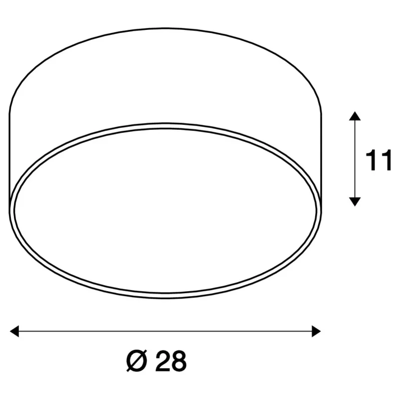 MEDO 30, plafonnier intérieur, rond, blanc, LED, 16W, 3000K, variable