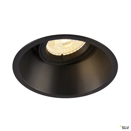 HORN-T, encastré de plafond intérieur, noir mat, GU10/QPAR51, 50W max
