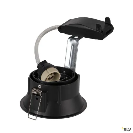 HORN-T, encastré de plafond intérieur, noir mat, GU10/QPAR51, 50W max