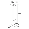 FLATT 100, borne extérieure, anthracite, LED, 9,7W, 3000K/4000K, IP65