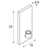 FENDA, applique intérieure, base, blanc, E27, 40W max, sans abat-jour