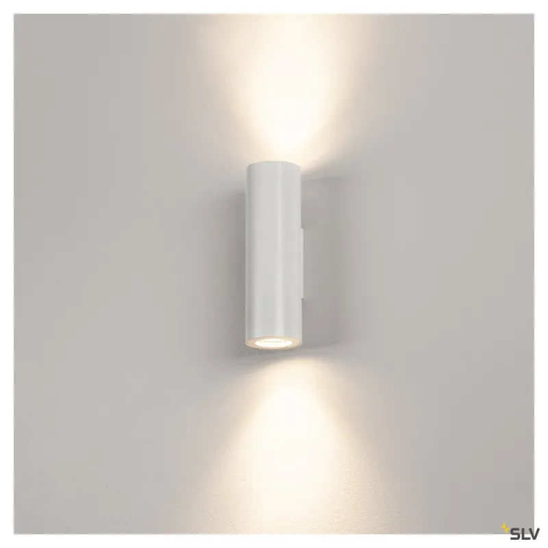 ENOLA B, applique intérieure, blanc, GU10/QPAR51, 2x 50W max, up/down
