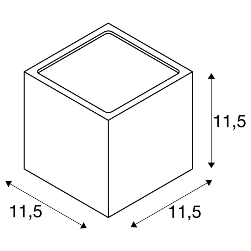 SITRA CUBE, applique extérieure, blanc, GX53/TCR-TSE, 2x 9W max, IP44