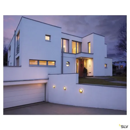 BULAN, applique et plafonnier extérieur, gris, E14/C35, 60W max, IP44