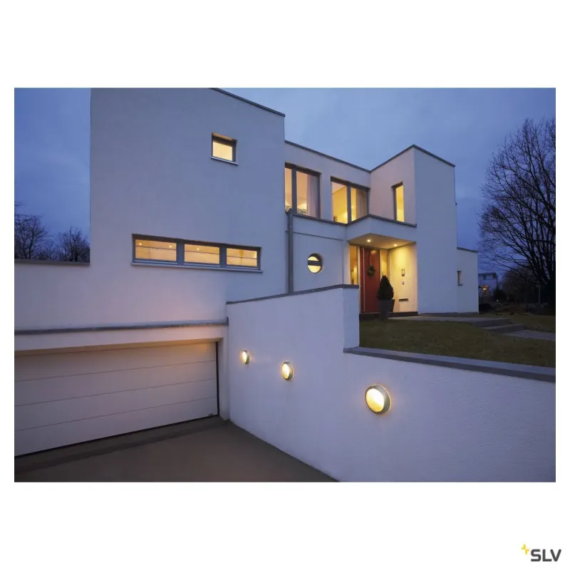 BULAN, applique et plafonnier extérieur, gris, E14/C35, 60W max, IP44