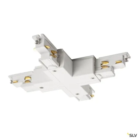 S-TRACK, conecteur en X, Dali, pour rail 3 allumages, intérieur, blanc