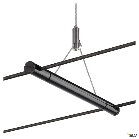 TENSEO, kit de suspension, intérieur, 2m, noir, pour câble tendu T.B.T